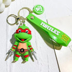 Teenage Mutant Ninja Turtles Character Keychain – 6.3cm PVC Figure Keyring