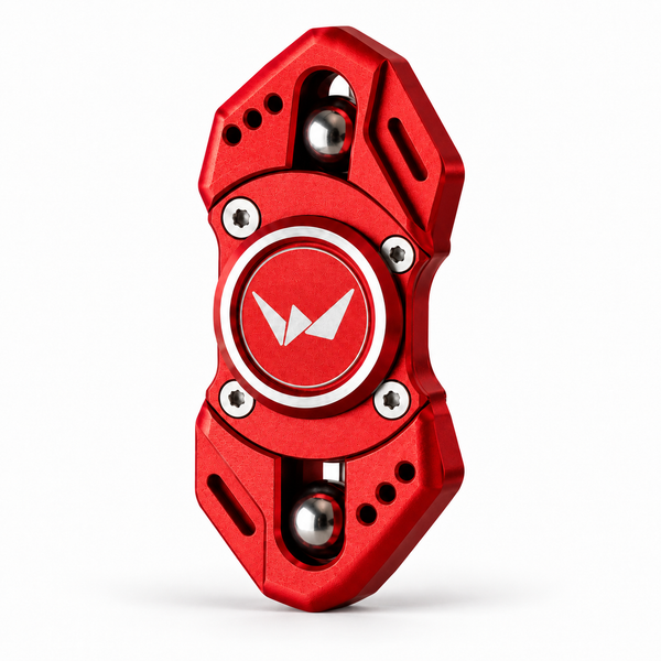 Viper 1.0 Red Aluminum standing vertically studio photograph