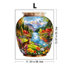 Unique Vase Shaped Wooden Jigsaw Puzzle Fantasy Landscape Art