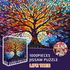 1000-Piece Vibrant Tree Painting Adult Jigsaw Puzzle 70x50cm