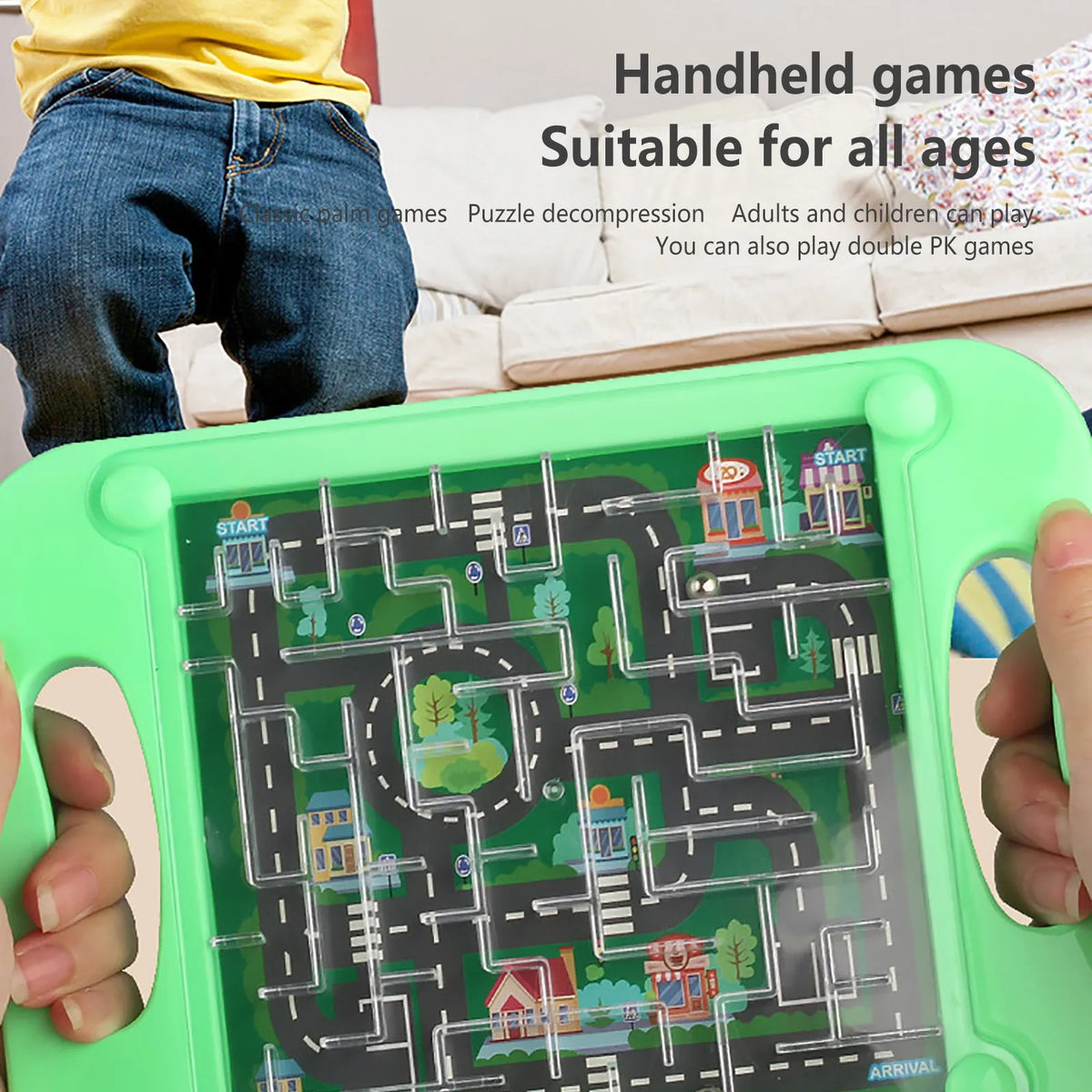 Gravity Balance 3D Maze Ball Puzzle Toy – Montessori Brain Game for Kids | Toylvia™ - Toylvia™