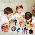 New Sprunki Action Figure Toy Random Blind Box Sprunki Anime Wenda Model Doll Figurines with Badge Keychain Kids Gift