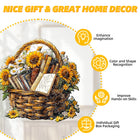 Sunflower Book Basket Wooden Puzzle Animal Pieces Floral Decor