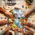 Unique Vase Shaped Wooden Jigsaw Puzzle Fantasy Landscape Art