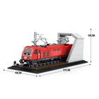 Passenger & Freight Train Building Block Track Model Set