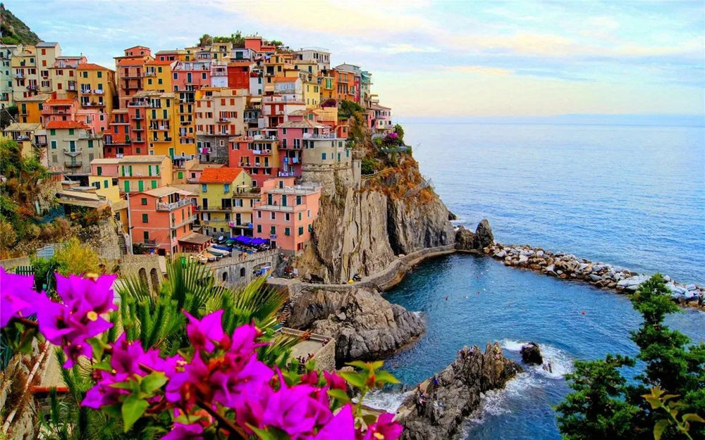 Cinque Terre Italy 500 Piece Jigsaw Puzzle Art Decor