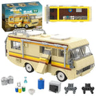 Breaking Bad RV Building Blocks Kit – 360PCS MOC Cooking Lab Camper Van Model for Adults & Collectors