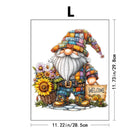 Patchwork Gnome Sunflower Wooden Jigsaw Puzzle Home Decor Gift