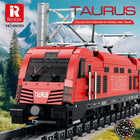 Passenger & Freight Train Building Block Track Model Set