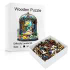 Graceful Mermaid Wooden Jigsaw Retro Dome Underwater Art
