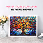 1000-Piece Vibrant Tree Painting Adult Jigsaw Puzzle 70x50cm