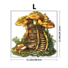 Giant Mushroom Cottage Wooden Puzzle Fantasy Forest Library