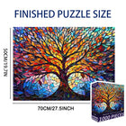 1000-Piece Vibrant Tree Painting Adult Jigsaw Puzzle 70x50cm