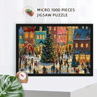Christmas Snowy Street 1000 Piece Jigsaw Puzzle 15x10 In