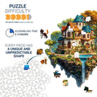 Sky Castle Wooden Jigsaw Puzzle Unique Animal Pieces