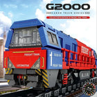 Passenger & Freight Train Building Block Track Model Set