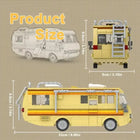 Breaking Bad RV Building Blocks Kit – 360PCS MOC Cooking Lab Camper Van Model for Adults & Collectors
