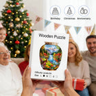 Unique Vase Shaped Wooden Jigsaw Puzzle Fantasy Landscape Art