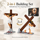 515PCS Jesus Cross Building Blocks 2-in-1 Crucifixion Model