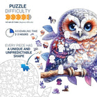 Owls Wooden Puzzle for Adults Unique Shaped Pieces Room Decor