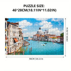 Santa Maria Canal 500 Piece Jigsaw Puzzle Art Decor