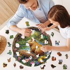 Capybara with Pumpkin Wooden Jigsaw Puzzle Forest Art Decor