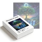 Fantasy Tree of Life Waterfall Wooden Puzzle Animal Pieces