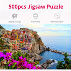 Cinque Terre Italy 500 Piece Jigsaw Puzzle Art Decor