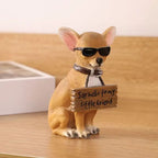 Chihuahua Dog Statue 10.5cm Hand-Painted Resin Figurine | Toylvia™