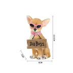 Chihuahua Dog Statue 10.5cm Hand-Painted Resin Figurine | Toylvia™