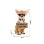 Chihuahua Dog Statue 10.5cm Hand-Painted Resin Figurine | Toylvia™