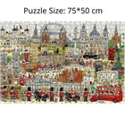 London Landmark Landscape 1000 Piece Jigsaw Puzzle 75x50cm