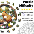 Capybara with Pumpkin Wooden Jigsaw Puzzle Forest Art Decor