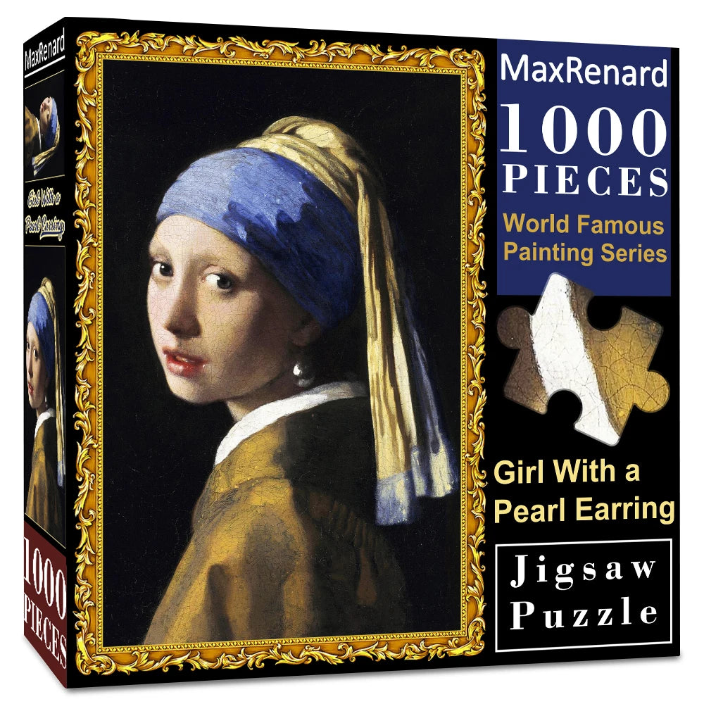 1000 Pieces Girl with a Pearl Earring Jigsaw Puzzle Vermeer