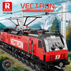 Passenger & Freight Train Building Block Track Model Set