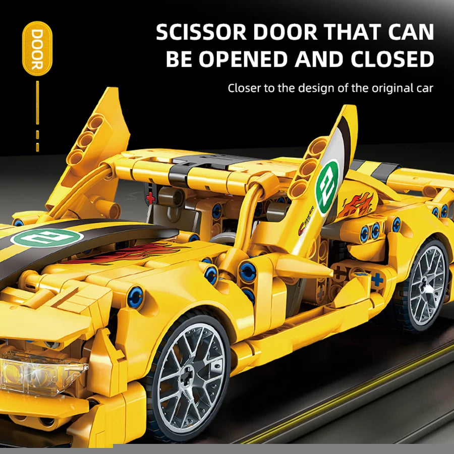 ToylinX™ 1:18 Sports Car 451PCS Building Blocks Model Kit for Kids & Adults - Toylvia™