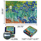 1000 Pieces Van Gogh Irises Artwork Jigsaw Puzzle for Adults