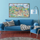 Happy Town Landscape 1000 Piece Jigsaw Puzzle 70x50cm