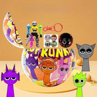 New Sprunki Action Figure Toy Random Blind Box Sprunki Anime Wenda Model Doll Figurines with Badge Keychain Kids Gift