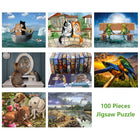 Three Dogs with Flower 100 Piece Jigsaw Puzzle Kids & Adults