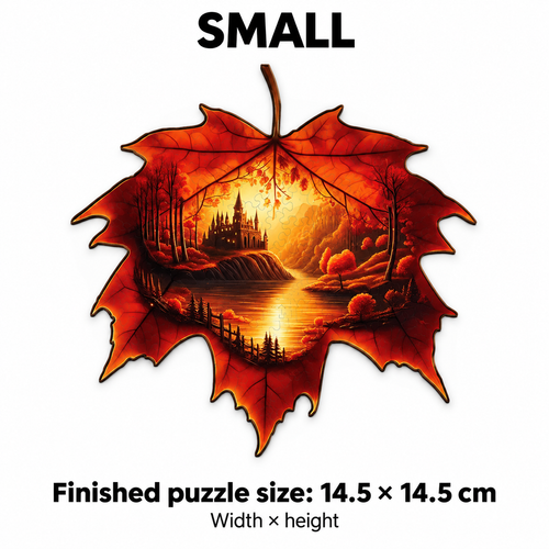 Autumn Realm: High-Difficulty World in the Maple Leaf Wooden Puzzle - alternate view