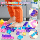 40-Piece Squishy Jelly Building Blocks Sensory Toy Set