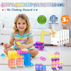 40-Piece Squishy Jelly Building Blocks Sensory Toy Set