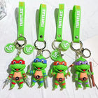 Teenage Mutant Ninja Turtles Character Keychain – 6.3cm PVC Figure Keyring