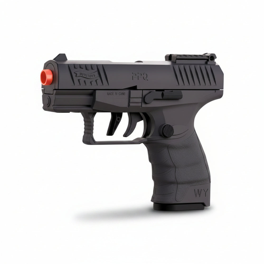 PPQ Soft Bullet Pistol Gun - Continuous Fire & Empty Chamber Lock Blaster