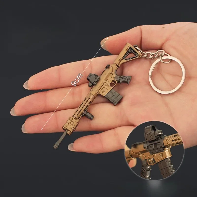 Toylvia™ Mini M110 Alloy Weapon Keychain – 9cm Military Model Secondary image