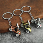 3D Vintage Scooter Keychain – Metal Motorcycle Vespa Keychain