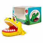 Yellow with Box Bite Finger Crocodile Game three-quarter left studio image