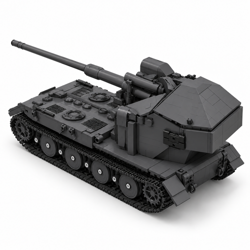 Military Waffenträger E100 Tank Building Blocks Set - 2036pcs MOC Armored Vehicle Kit - alternate view