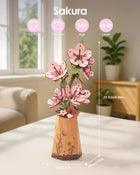 Rowood 3D Wooden Rose Bouquet - DIY Adjustable Flower Model Kit